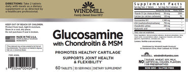 Windmill Glucosamine & Chondrotoin 180 Tabs