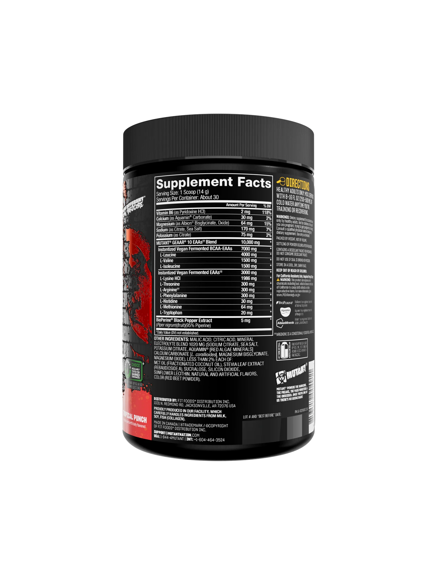 Mutant GEAAR 30 Serv Aminoacidos