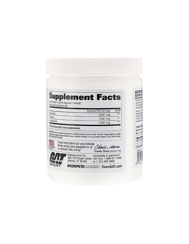 Gat Bcaa Powder 50 serv sin sabor