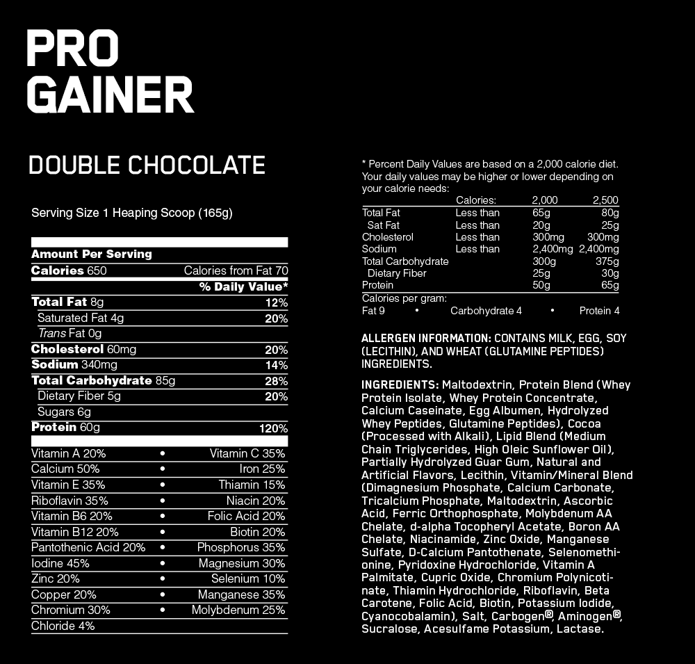 Optimum Nutrition On Pro Gainer 10 lbs Chocolate