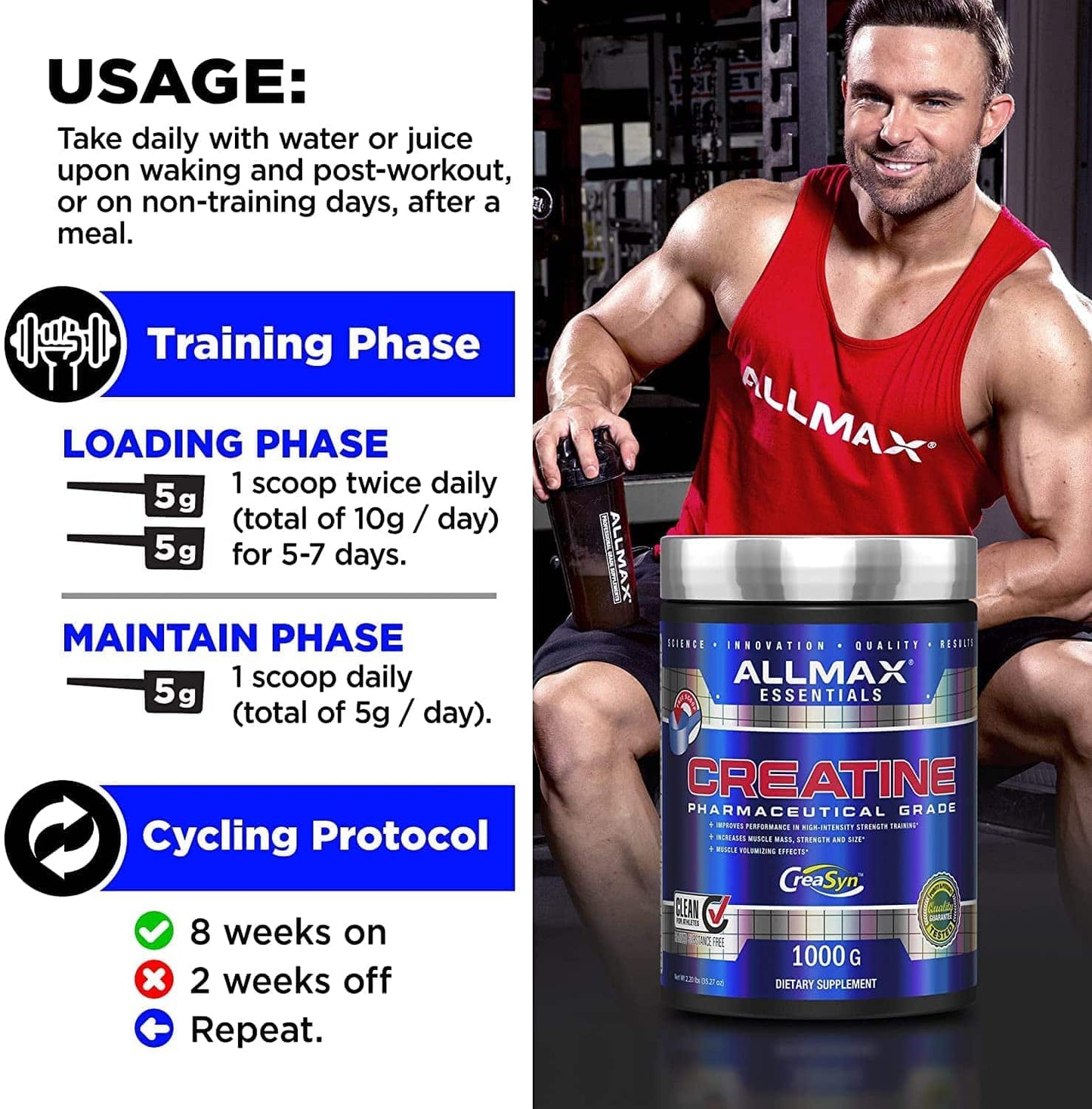 Allmax Creatina Monohidrato 400 GRS