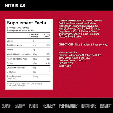 BSN Nitrix 2.0, 90 caps