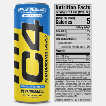 Cellucor C4 Smart Energy Bebida 12 pz (16 oz) x 2 Pack ( total 24 latas )