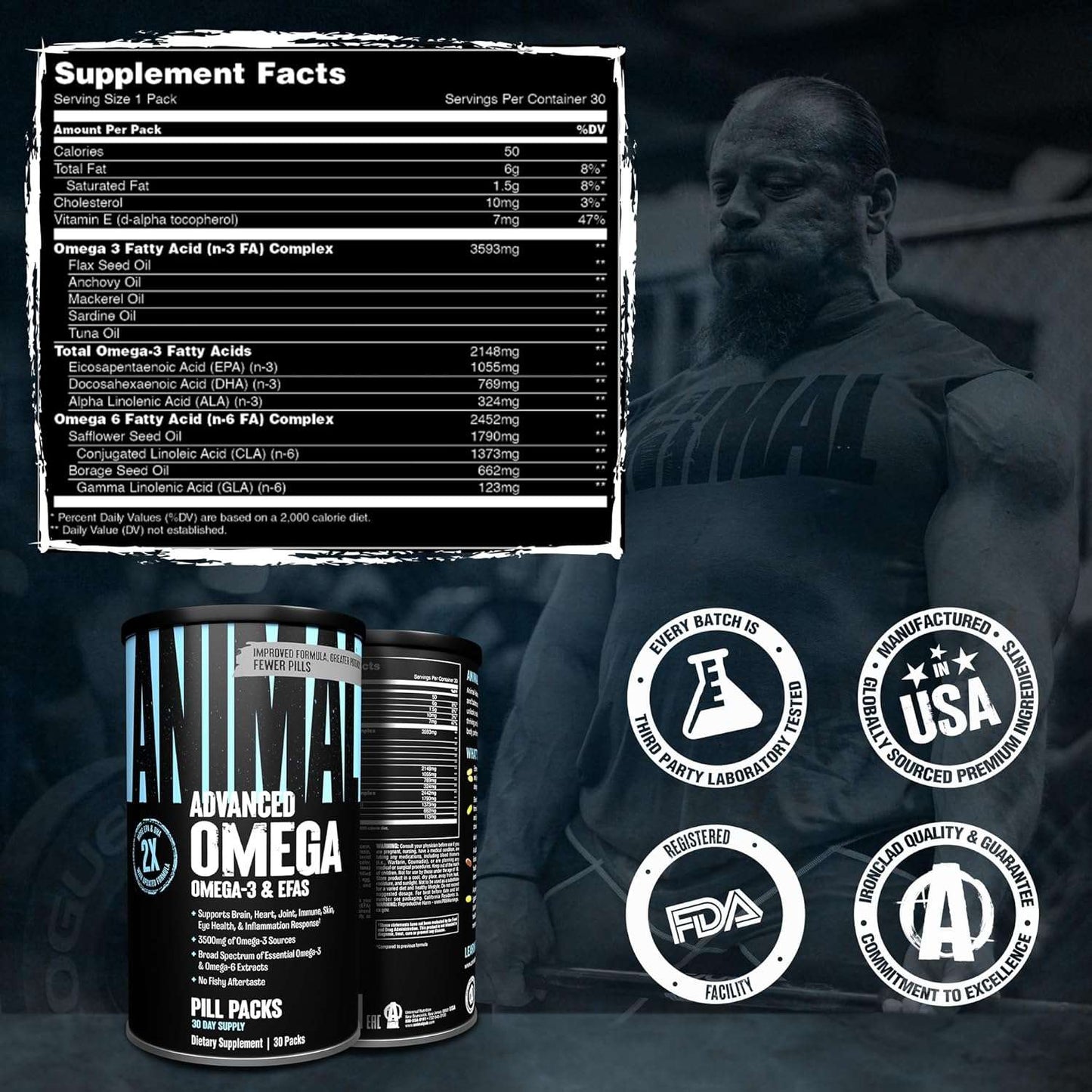 Universal Nutrition Animal Omega 30 Packs