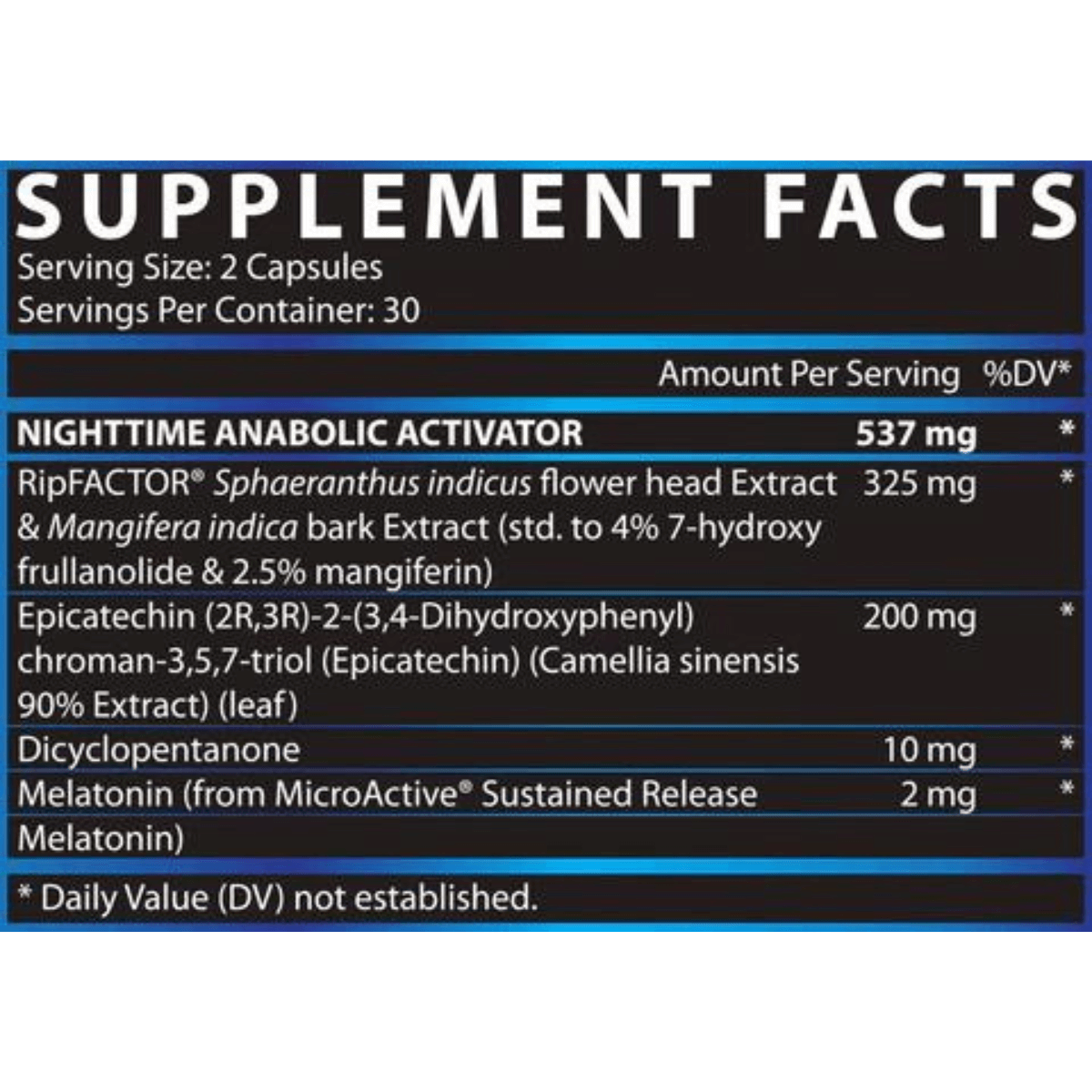 Nutrex Anabol Hardcore Nightime 60 caps