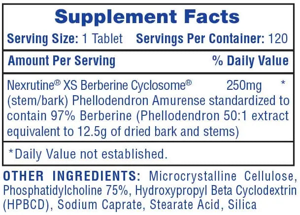 Hi-Tech Berberine 250 Mg 120 Ct
