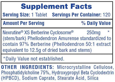 Hi-Tech Berberine 250 Mg 120 Ct