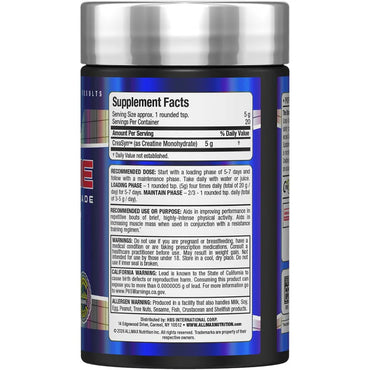 Allmax Creatina Monohidrato 400 GRS
