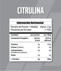 Meta Citrulina 200 Grs
