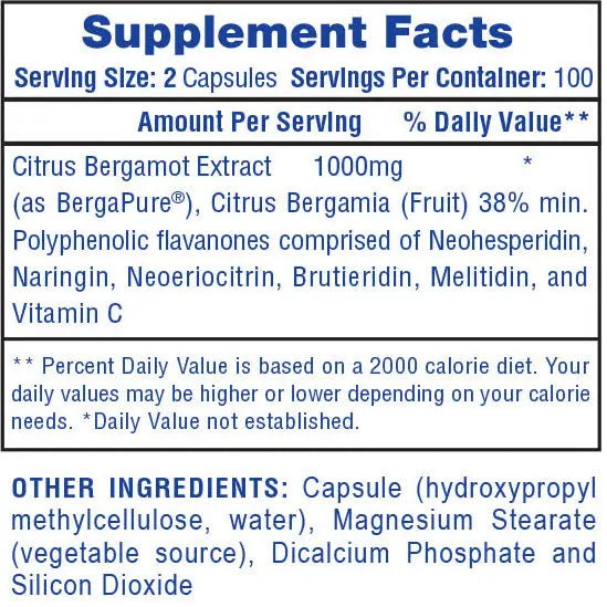 Hi-Tech Citrus Bergamot 100 Ct