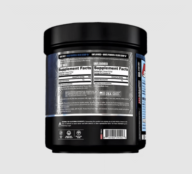 Prosupps Creatine Dual Flavor 40 Servings Unflavored + Blue Razz