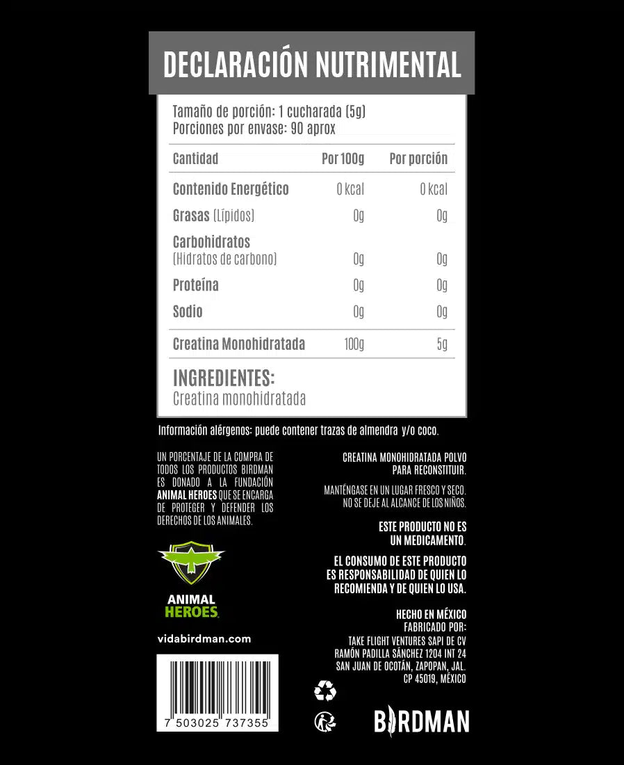 BIRDMAN Falcon Creatina Performance 450 grs