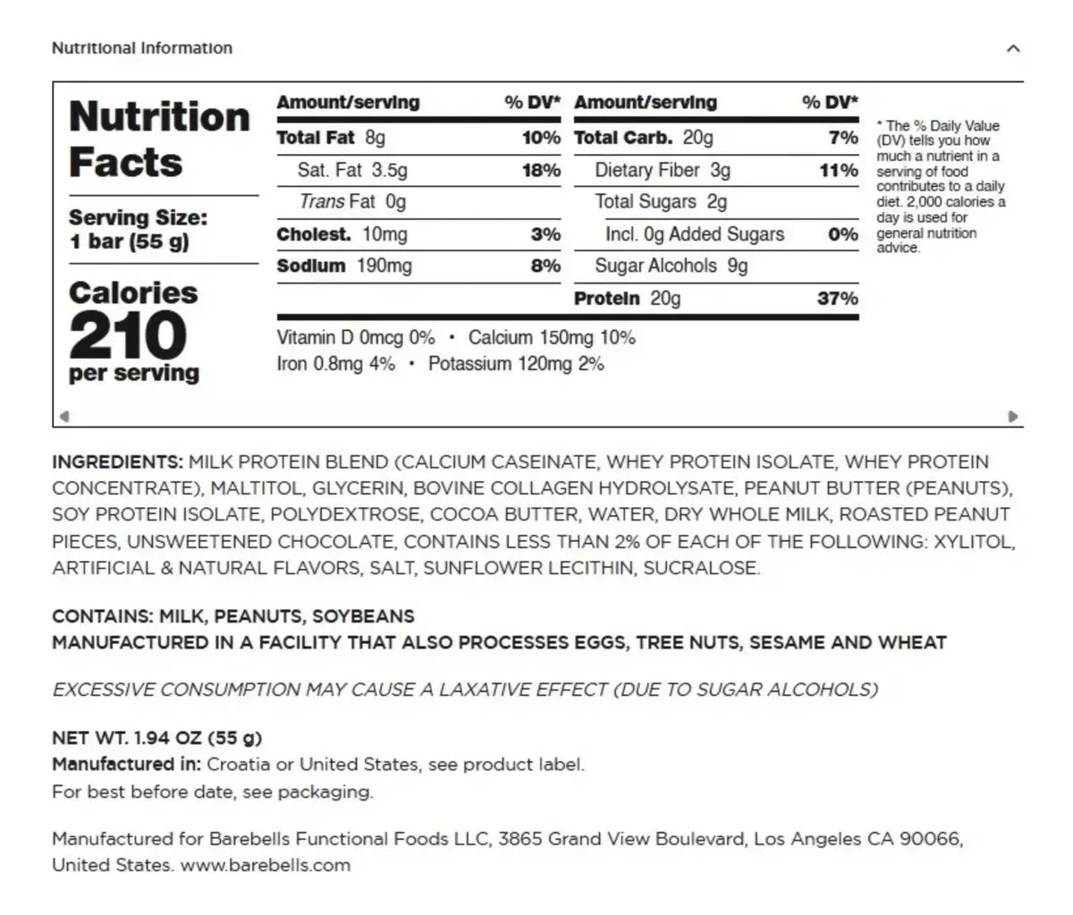 Barebells Protein Bars 12 Pack