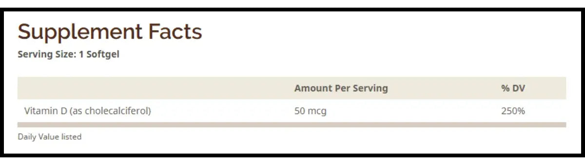 Windmill VITAMIN D3 2000 IU 50 MCG 100 SOFTGELS