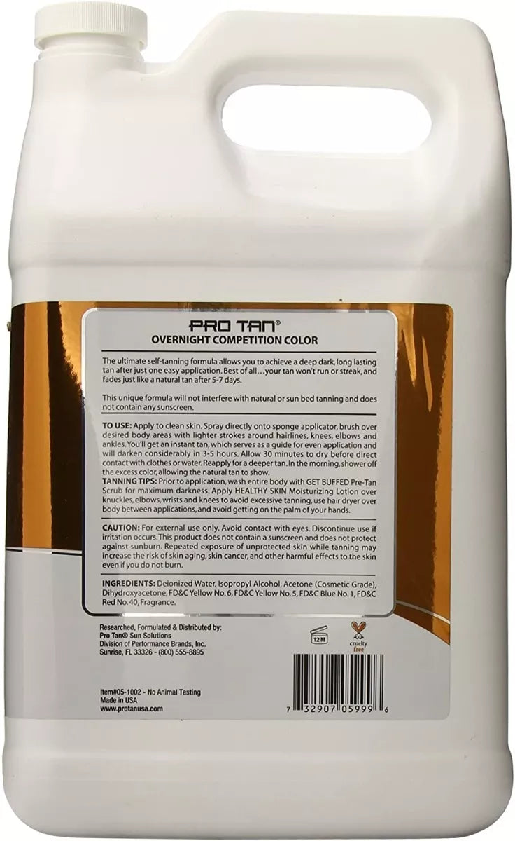 ProTan Overnight Competition 128 Oz 3.7lt Gallon