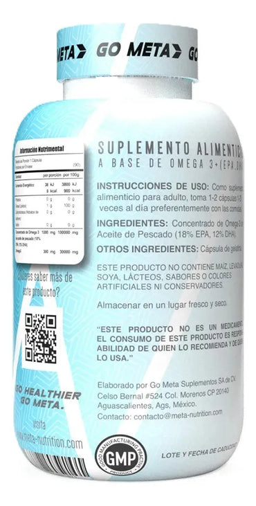 Meta Omega-3 1000 Mg 90 Softgels