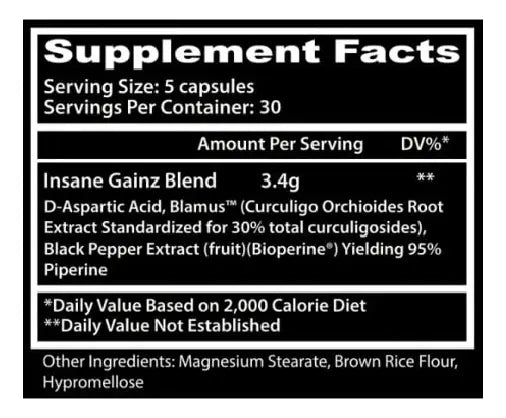 Insane Labz Insane Gainz 150 Ct