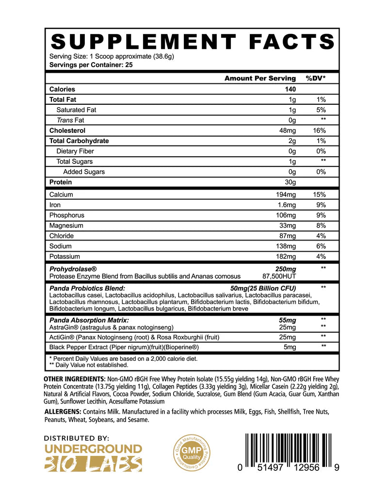 Panda Supps Fuel Protein 2 Lbs