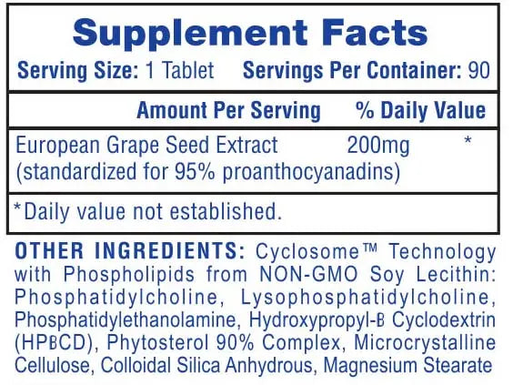 Hi-Tech Grape Seed 200 Mg 90 Ct