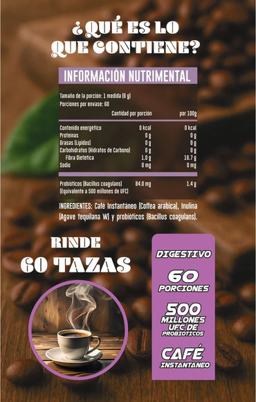 Advance Nutrition Coffee Probioticos y Prebioticos 360 Grs