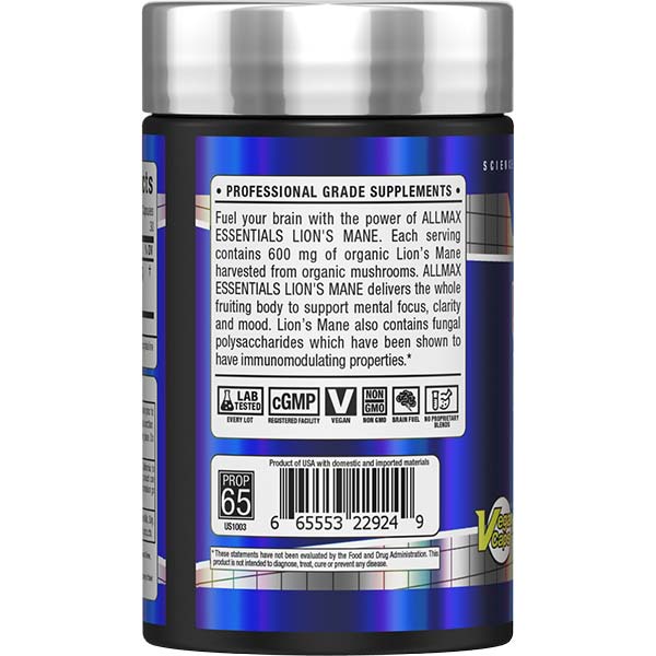 Allmax Lions Mane 60 Ct