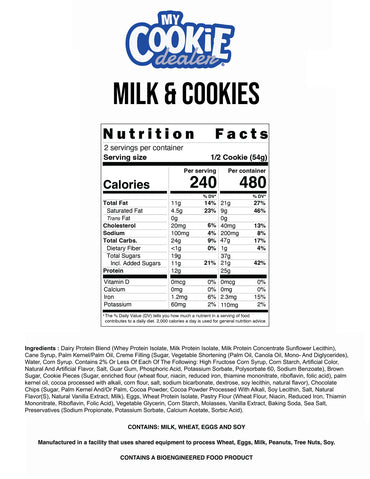 Raw My Cookie Dealer 12 pack by Cbum Version 113 Grs GRANDE