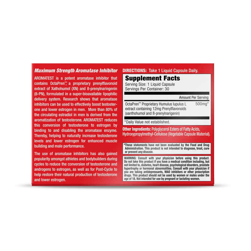 Musclemeds AromaTest Octapren 30 Liquid Caps.