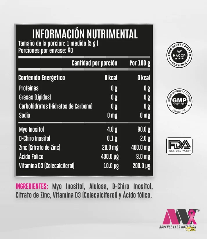 Advance Nutrition Myo-D-Chiro Inositol 40:1 360 Grs