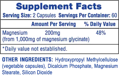 Hi-Tech Magnesium Glycinate 500 Mg 120 Ct