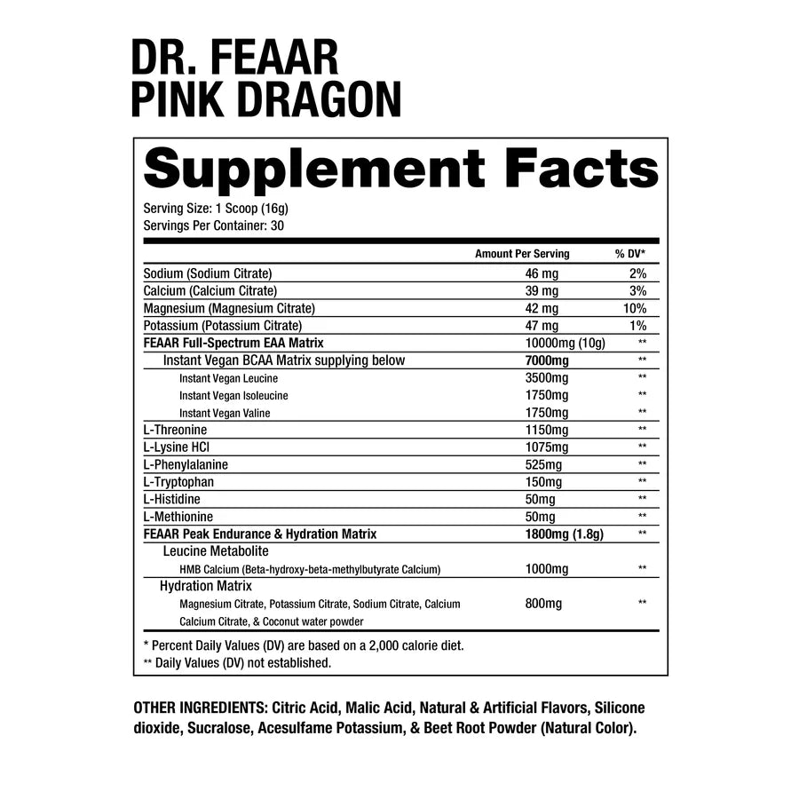 Dragon Pharma Dr.FEAAR 30 SERV Aminoacidos EAA