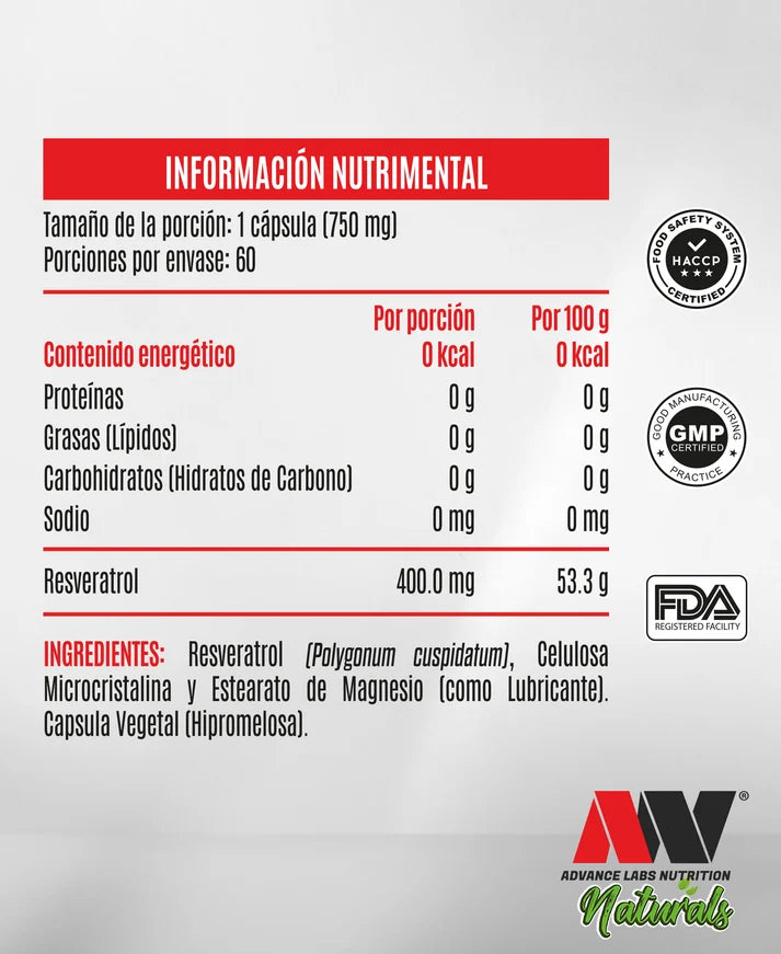 Advance Nutrtition Resveratrol 60 Caps