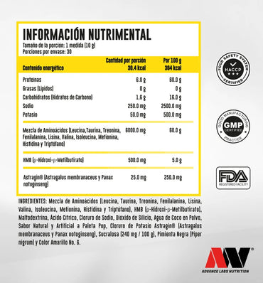 Advance Nutritions Amino & HMB 300 Grs