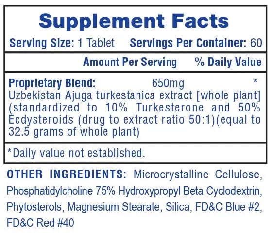 Hi-Tech Turkesterone 650 60 Ct