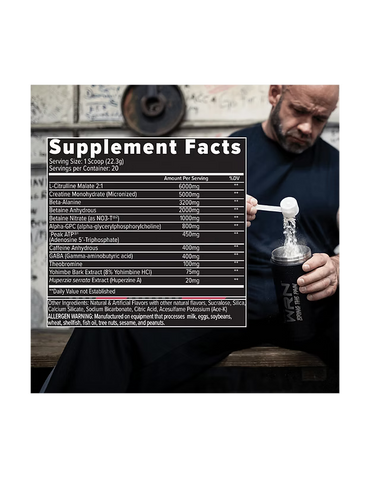 Finaflex WRN Pre-Workout + Shaker + Wrist Wrasps