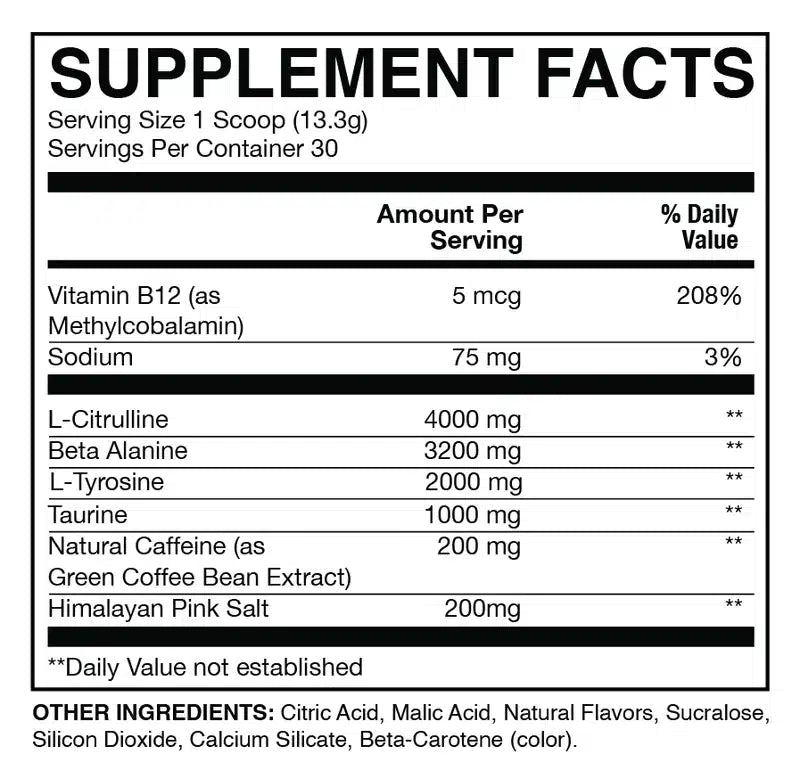 Raw Cbum Essential Pre Workout 30 serv