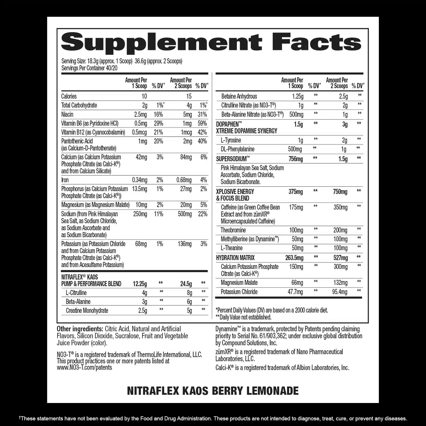 Gat Nitraflex "KAOS" 40 serv by Jeremy Buendia