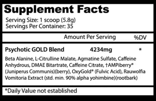 Insane Labz Psychotic Gold 35 serv