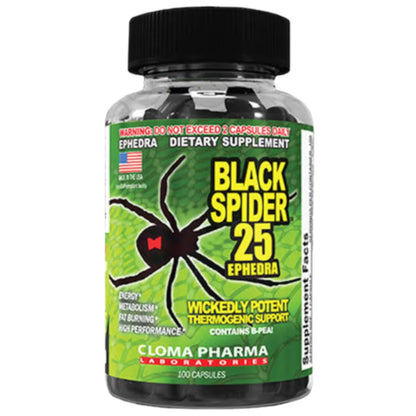 Clomapharma black spider 25, 100 caps
