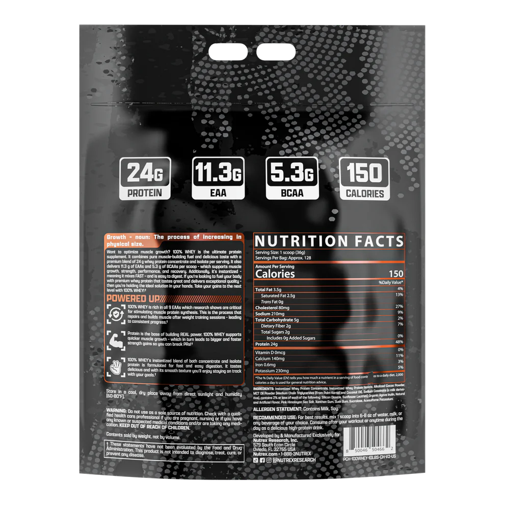 Nutrex 100% Whey 10 Lb
