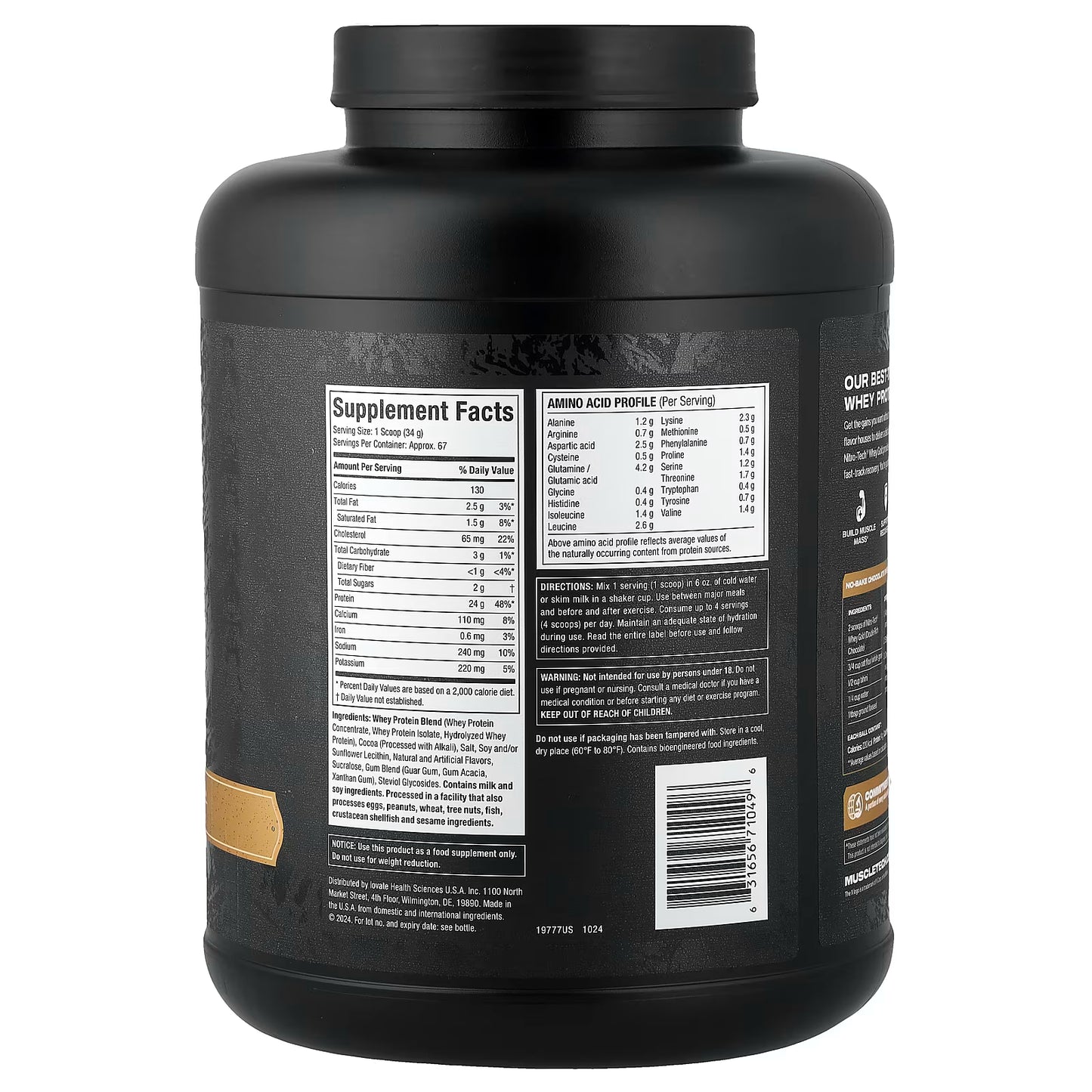 Muscletech Nitrotech 100% Whey Gold 5 Lbs