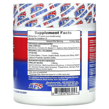 APS Nutrition Mesomorph Pre Workout 25 serv