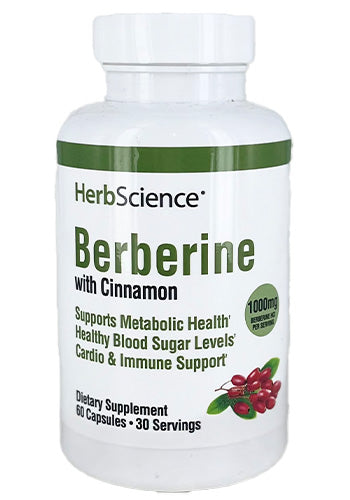Windmill HerbScience Berberine 1000 MG w/Cinnamon 60 Caps