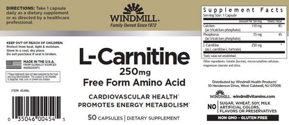 Windpill L-Carnitine 250 MG 50 Caps