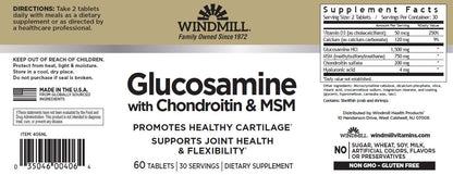 Windmill Glucosamine & Chondrotoin 180 Tabs