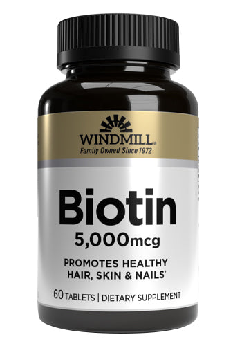 Windmill Biotin 5000 MCG 60 Ct