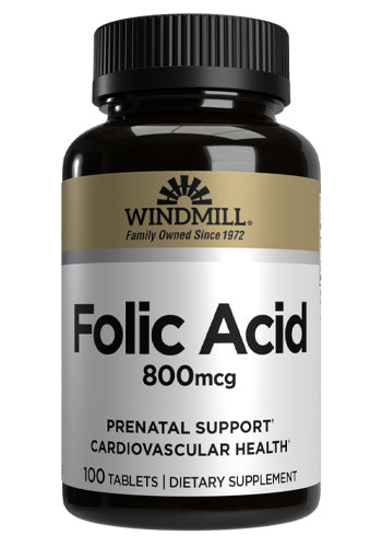 Windmill Folic Acid 800 MCG 100 Caps