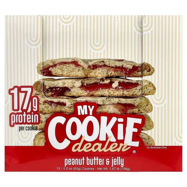 Raw My Cookie Dealer Galleta Vegana 12 pack by Cbum (Version 63 grs Pequeña)