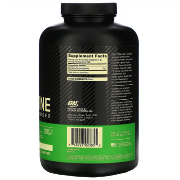 Optimum Nutrition Creatina Micronizada 600 grs (sin scoop)