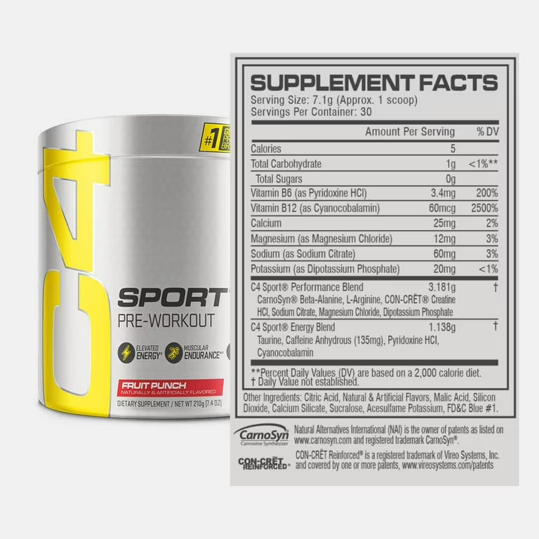Cellucor C4 Ripped  Sport 30 serv NSF Certificado para el Deporte.
