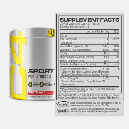 Cellucor C4 Ripped  Sport 30 serv NSF Certificado para el Deporte.